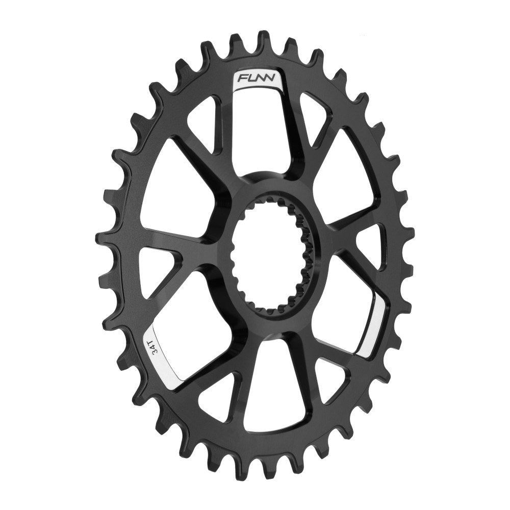 FUNN Solo DS Chain Ring 34T For Shimano Direct Mount - Black