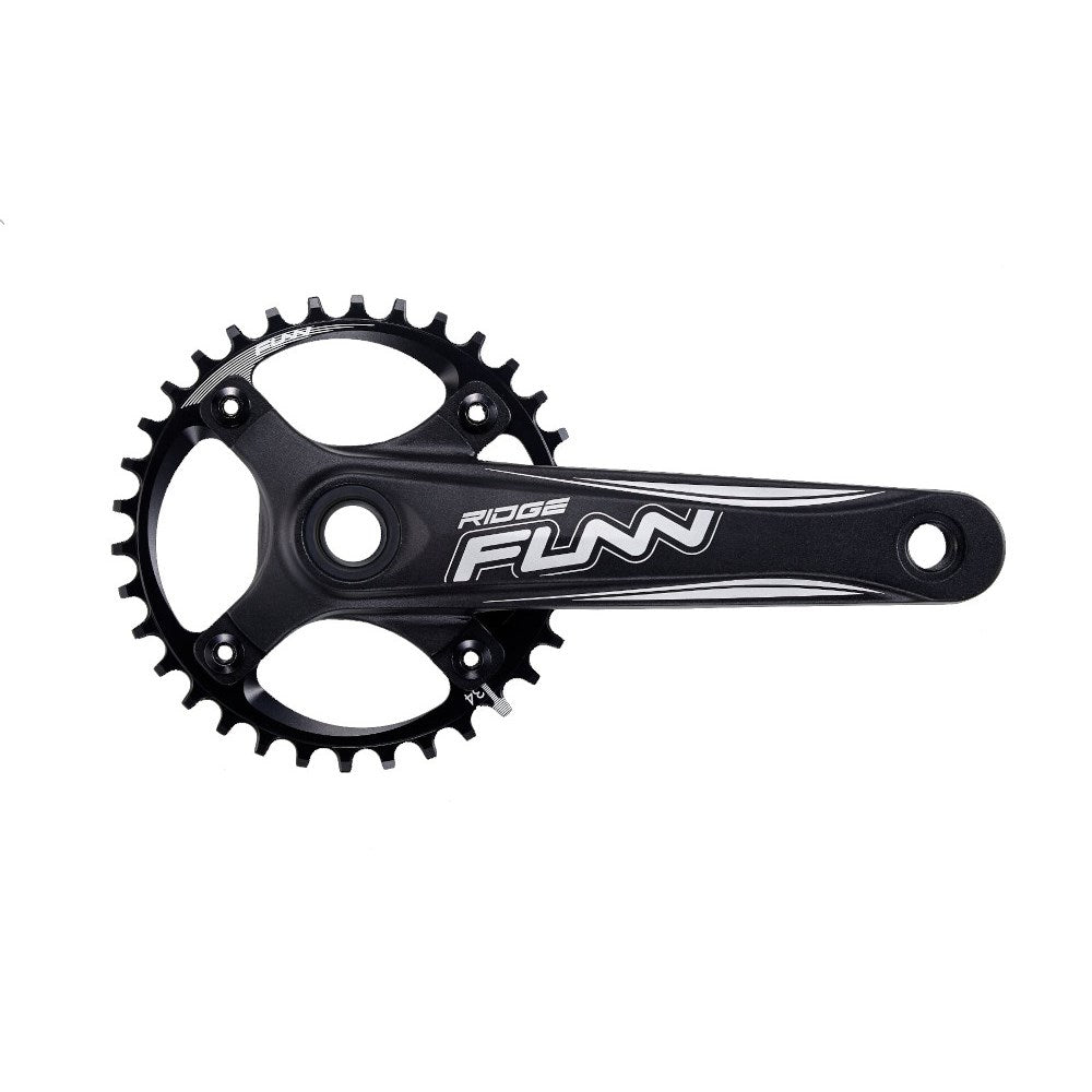 FUNN Ridge MTB 34T Crankset 10–12 Speed Non-Boost 170mm Arm - Black