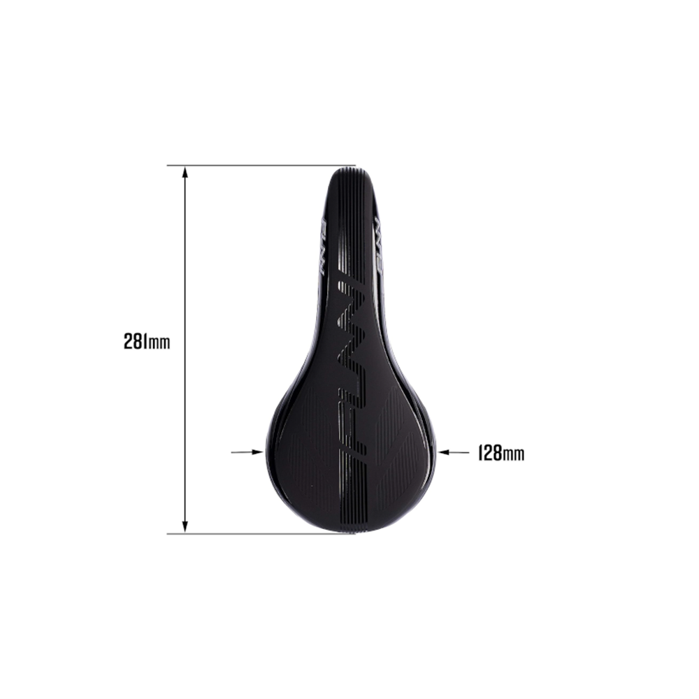 FUNN Adlib MTB Saddle CrMo Rails Vinyl Leather Cover - Black/Black