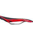 FUNN Adlib MTB Saddle CrMo Rails Vinyl Leather Cover - Black/Red