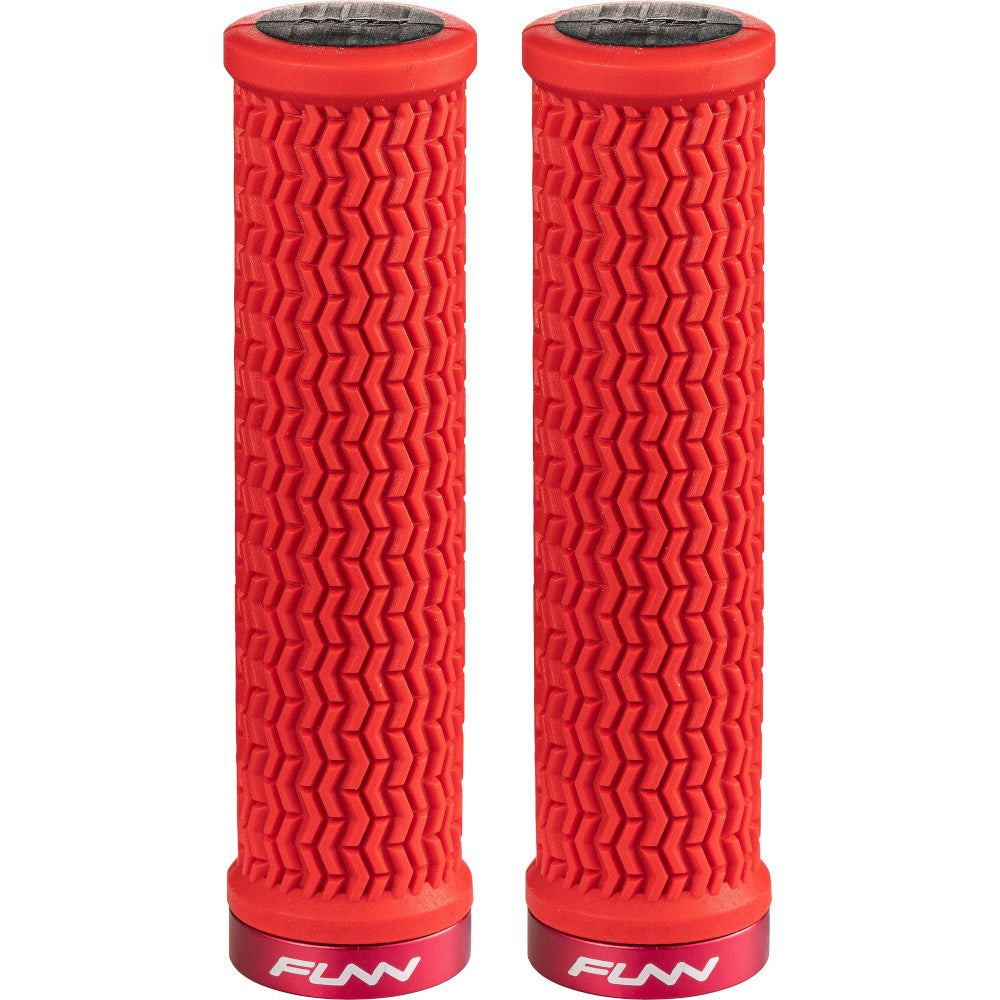 FUNN Holeshot Lock On Grips - Red