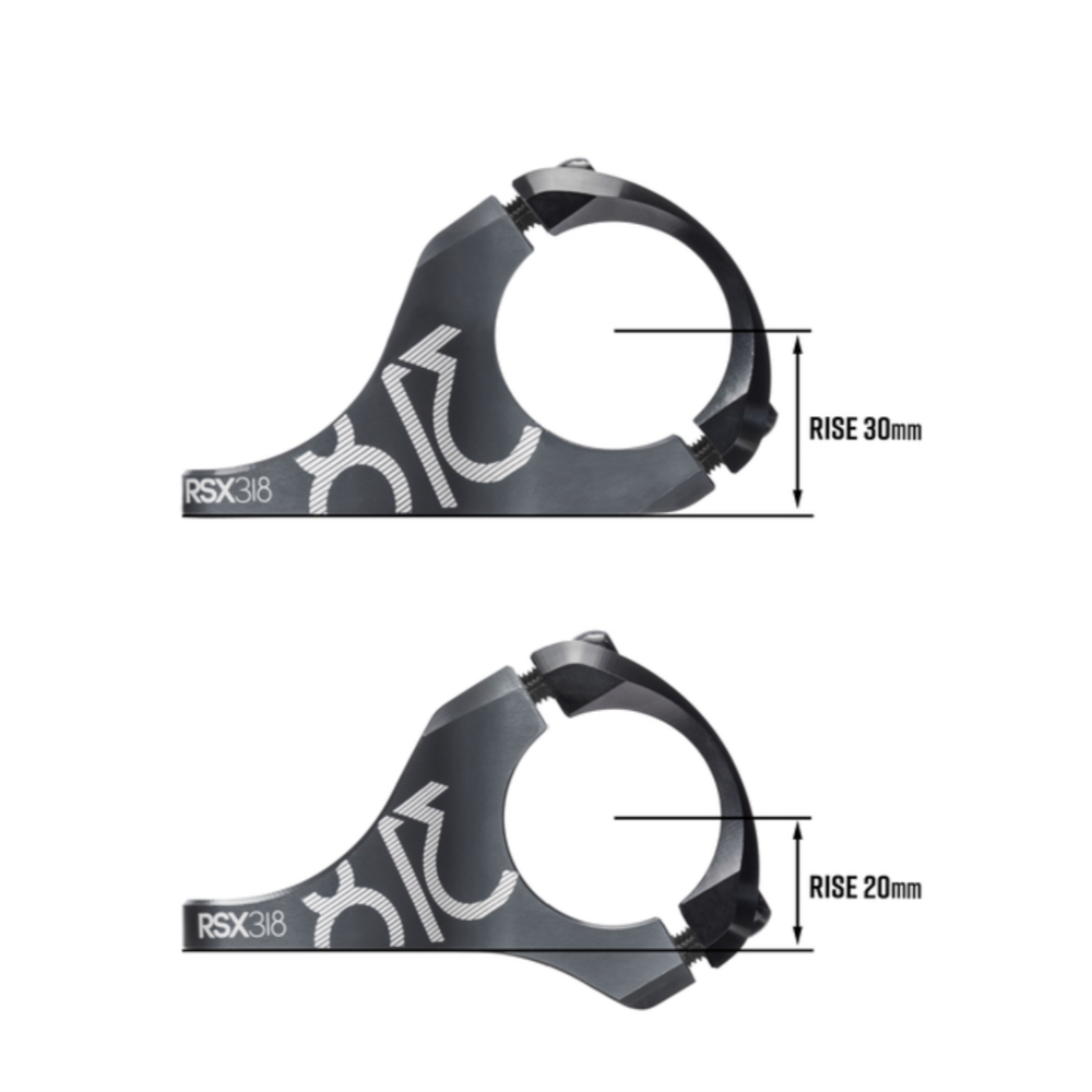 FUNN RSX DH Direct Mount Stem 31.8mm Clamp 30mm Rise - Black