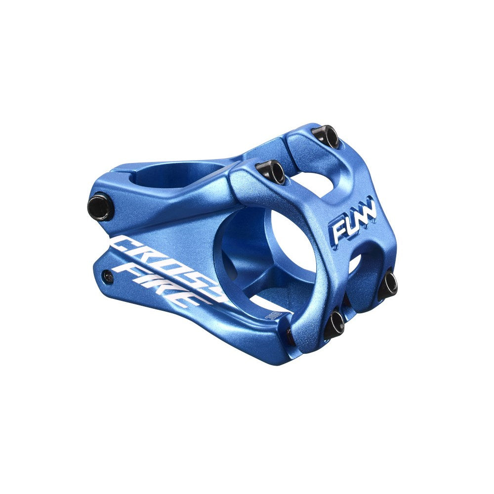 FUNN Crossfire Stem 31.8mm Clamp 35mm Length - Blue