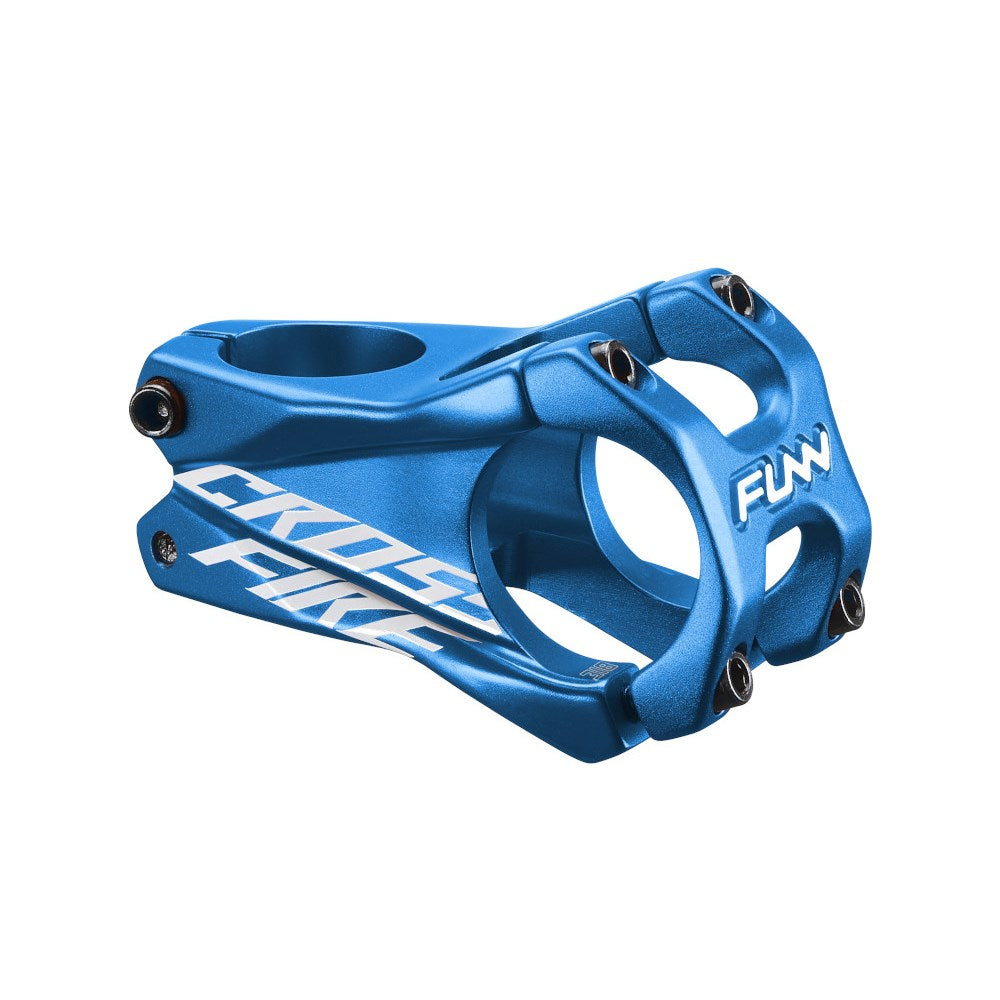 FUNN Crossfire Stem 31.8mm Clamp 50mm Length - Blue