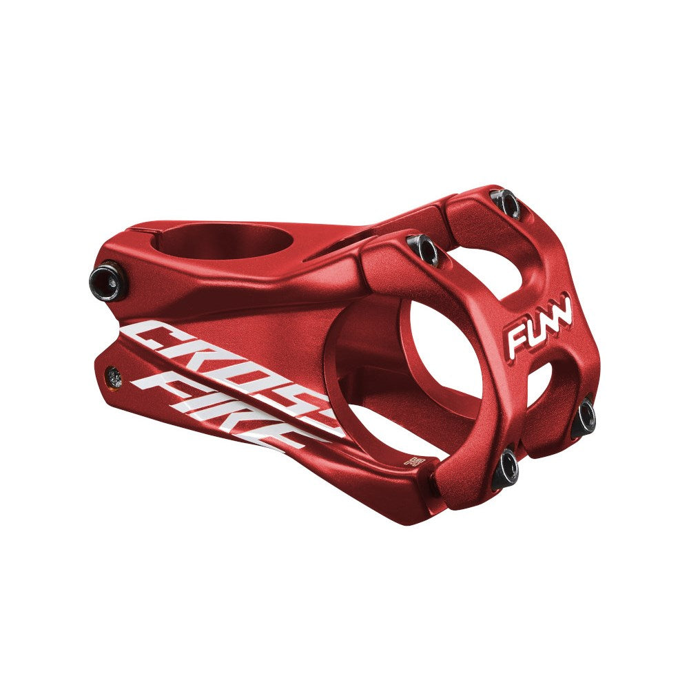 FUNN Crossfire Stem 35mm Clamp 50mm Length - Red