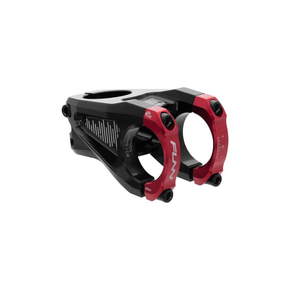 FUNN Equalizer Stem 31.8mm Clamp 50mm Length - Red