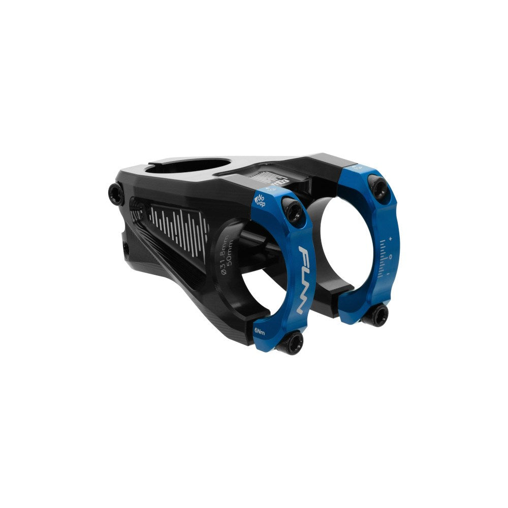 FUNN Equalizer Stem 31.8mm Clamp 50mm Length - Blue