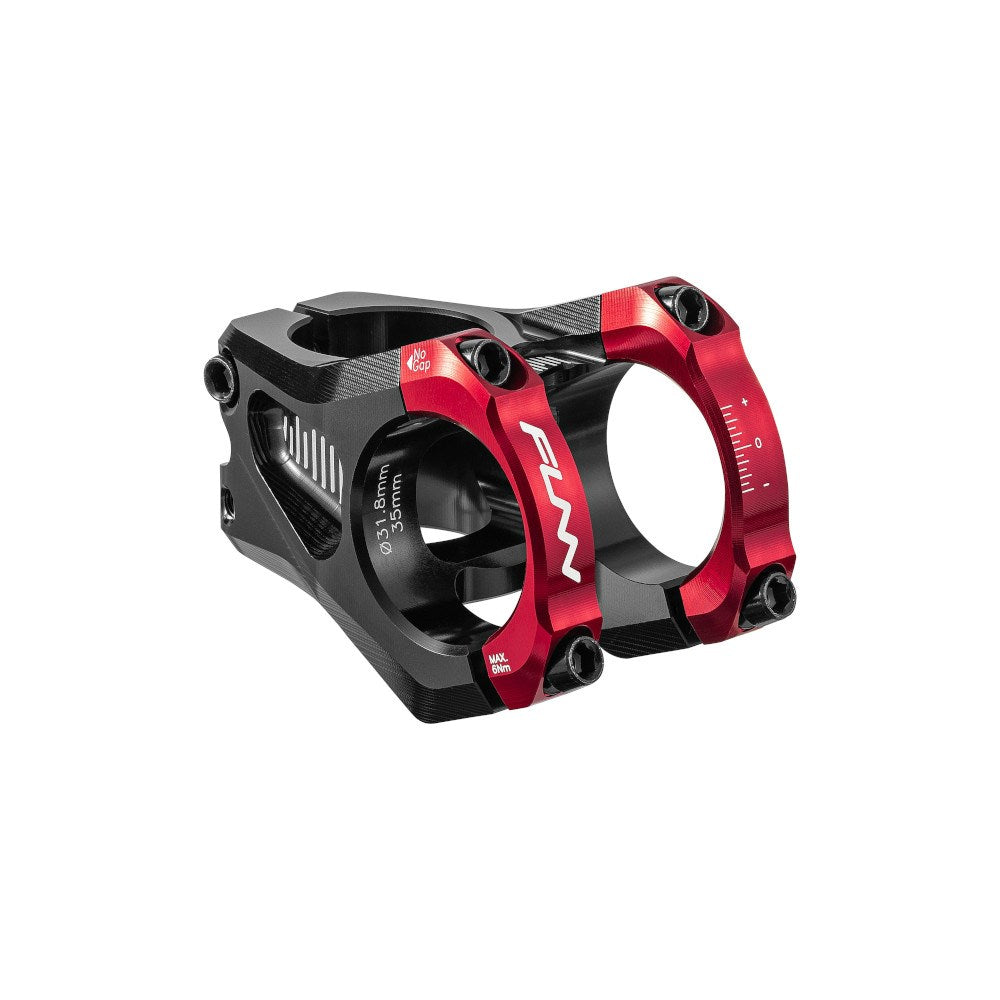 FUNN Equalizer Zero Stem 31.8mm Clamp 35mm Length - Red