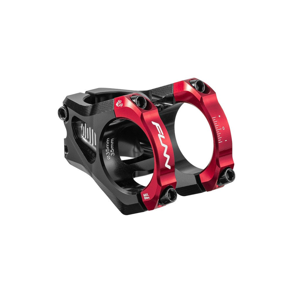 FUNN Equalizer Zero Stem 35mm Clamp 35mm Length - Red