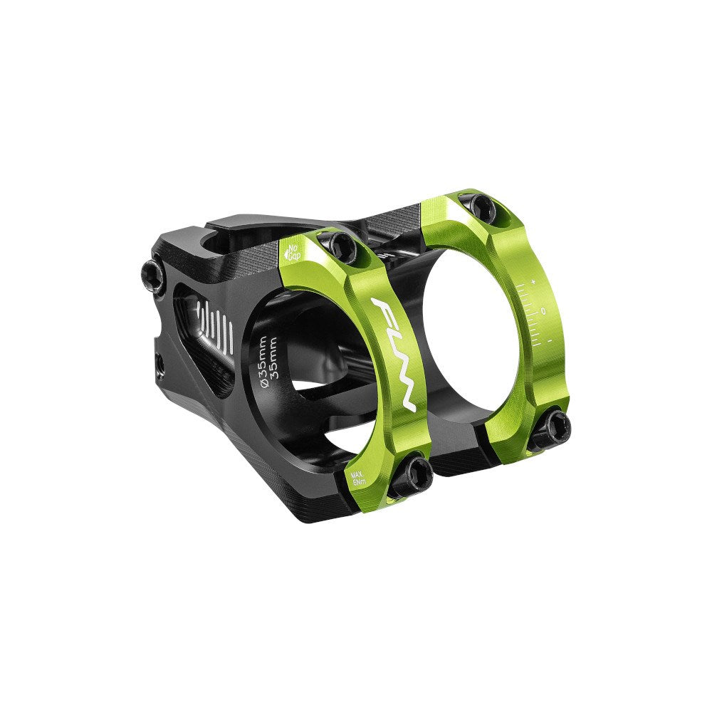 FUNN Equalizer Zero Stem 35mm Clamp 35mm Length - Green