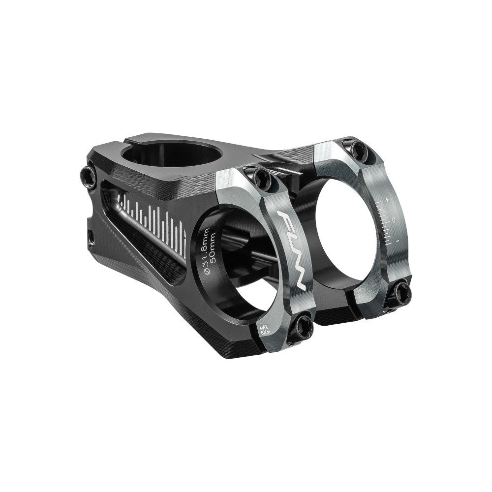 FUNN Equalizer Zero Stem 31.8mm Clamp 50mm Length - Grey