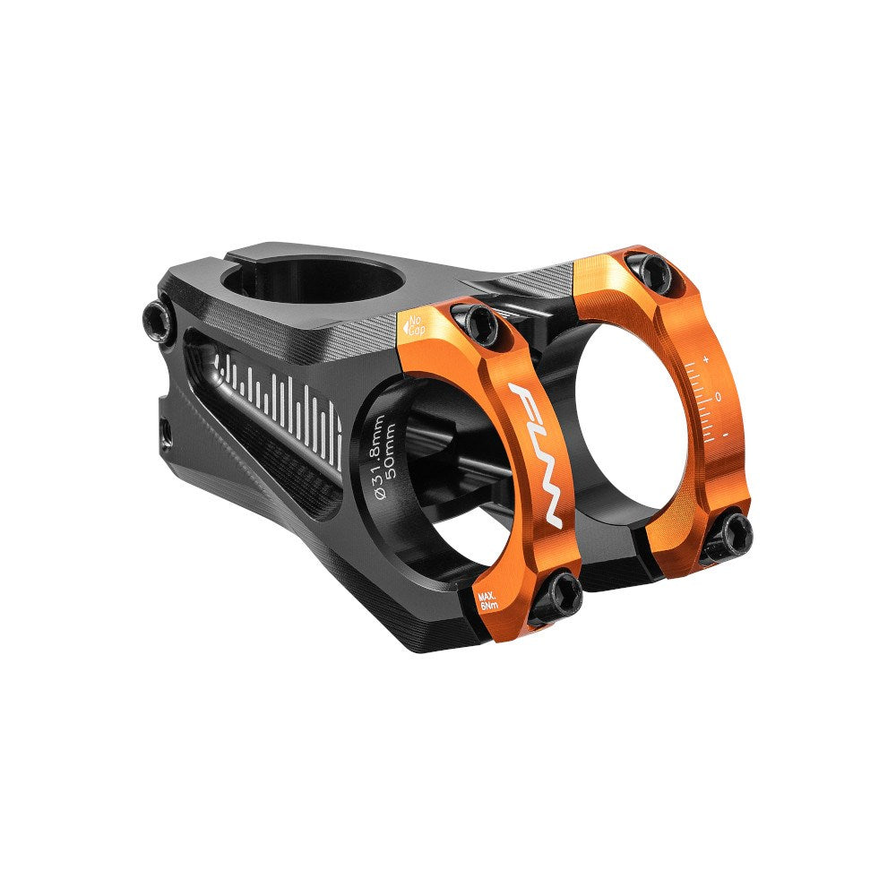 FUNN Equalizer Zero Stem 31.8mm Clamp 50mm Length - Orange