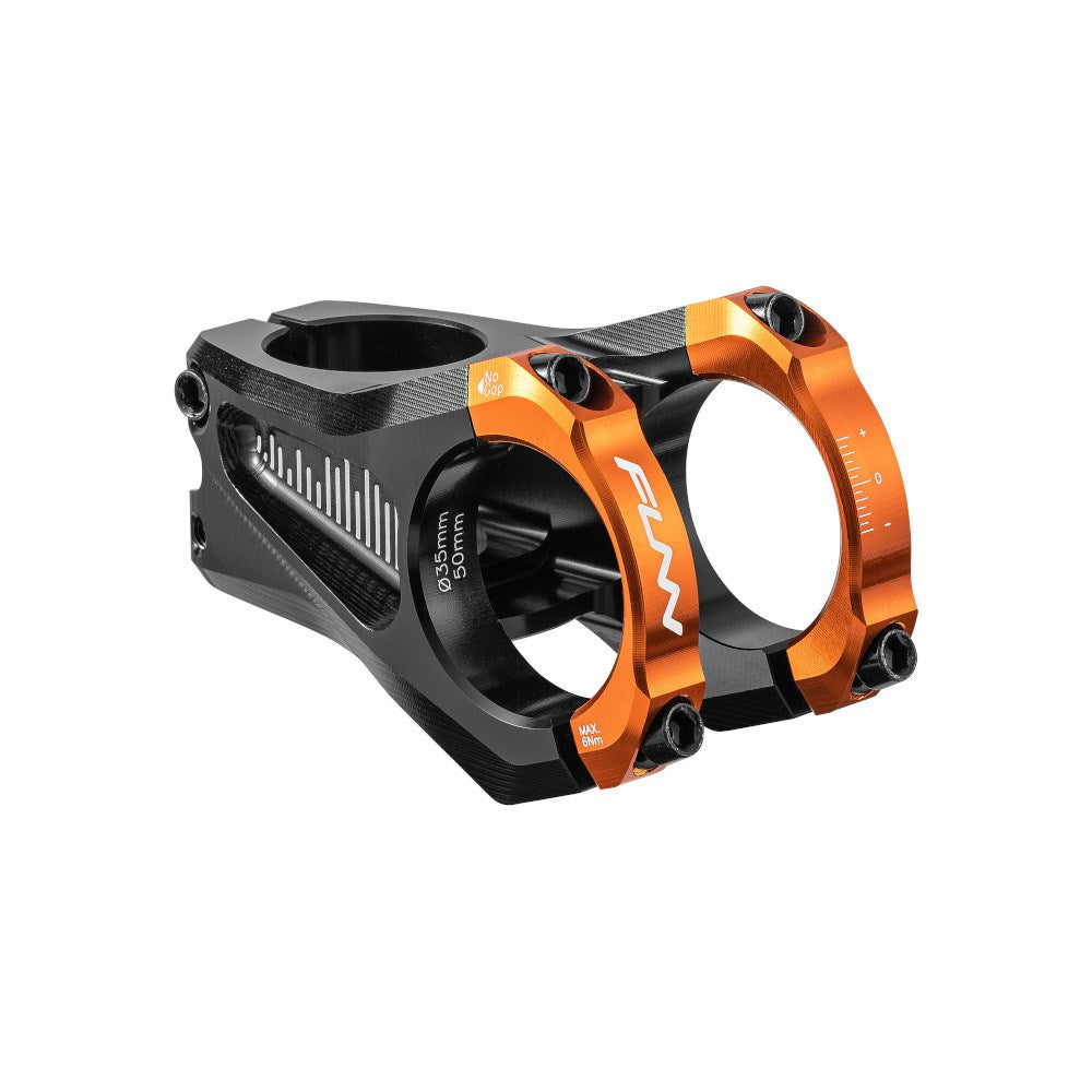 FUNN Equalizer Zero Stem 35mm Clamp 50mm Length - Orange