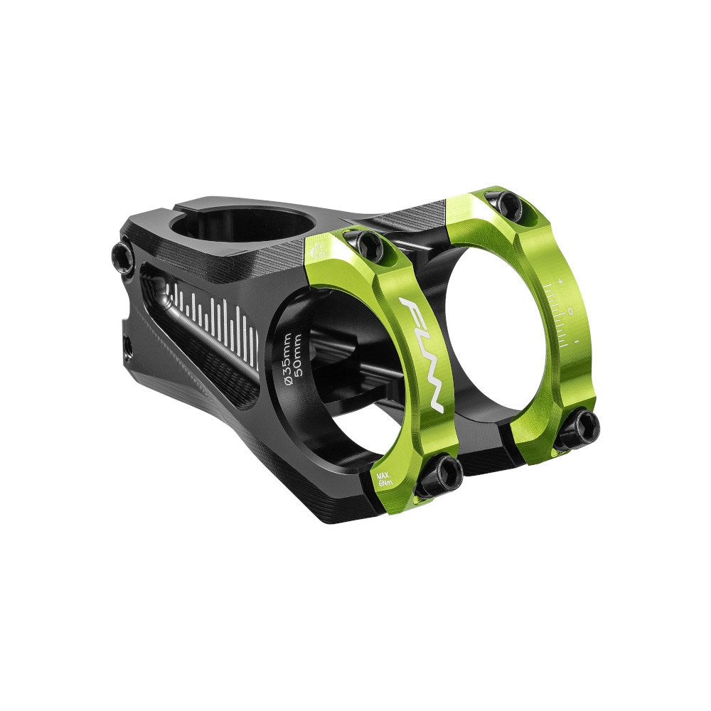 FUNN Equalizer Zero Stem 35mm Clamp 50mm Length - Green