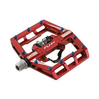 FUNN Mamba SPD Clipless MTB Single Sided Pedal Pair - Red