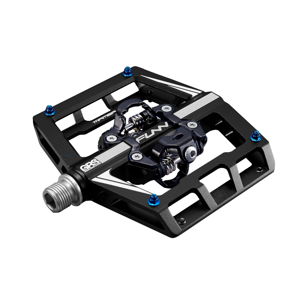 FUNN Mamba SPD Clipless MTB Double Sided Pedal Pair - Black