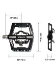 FUNN Mamba S SPD Clipless MTB Single Sided Pedal Pair - Black