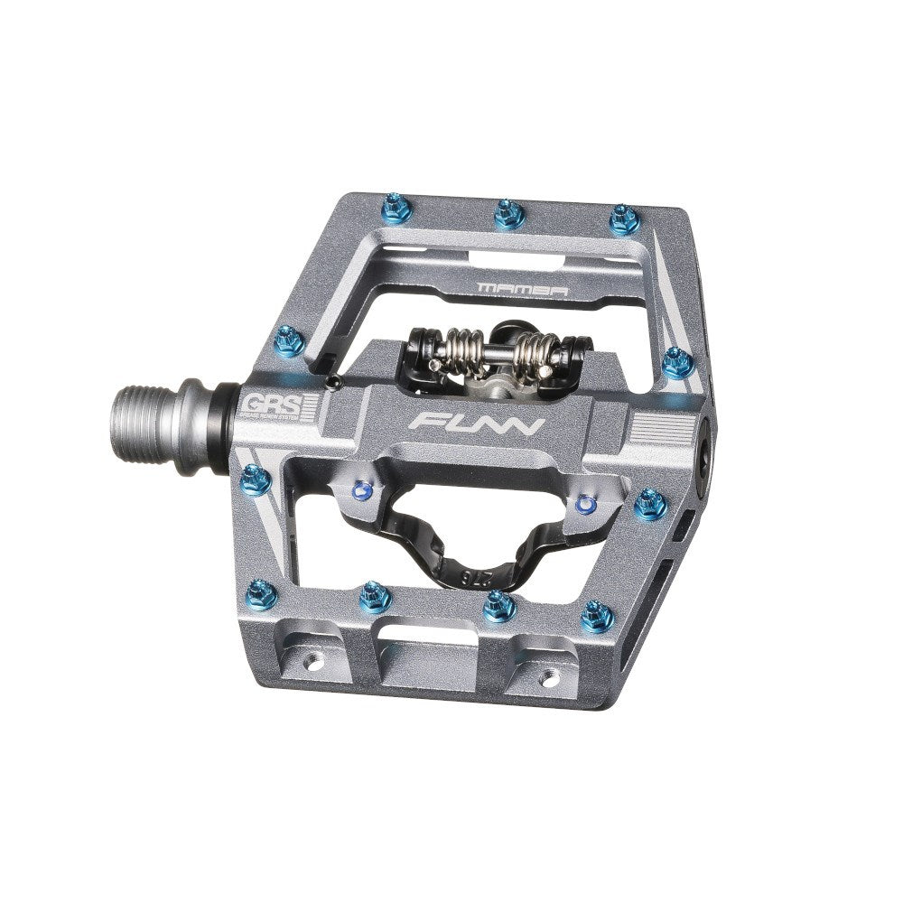 FUNN Mamba S SPD Clipless MTB Single Sided Pedal Pair - Grey