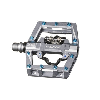 FUNN Mamba S SPD Clipless MTB Single Sided Pedal Pair - Grey
