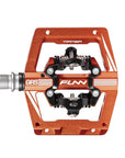 FUNN Mamba S SPD Clipless MTB Double Sided Pedal Pair - Orange