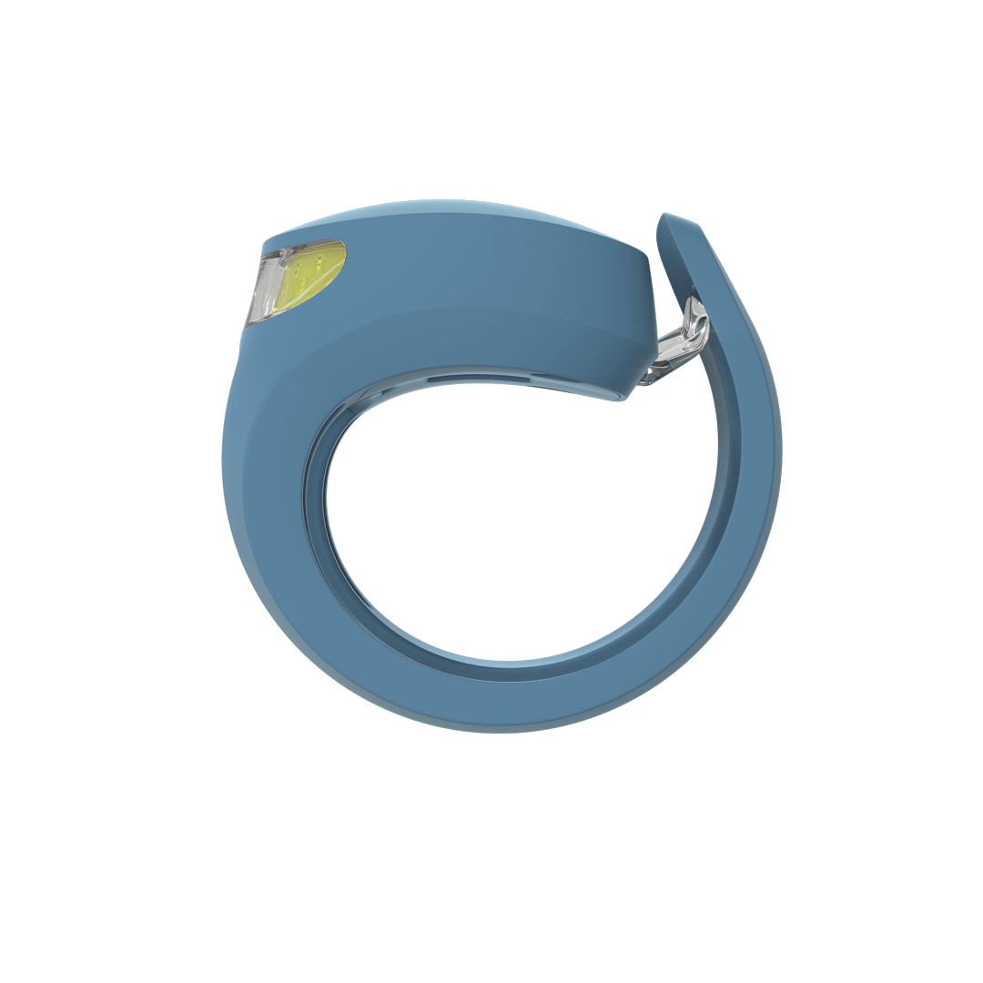 Knog Frog Head Bike Light 40 Lumens Rechargeable - Denim Blue