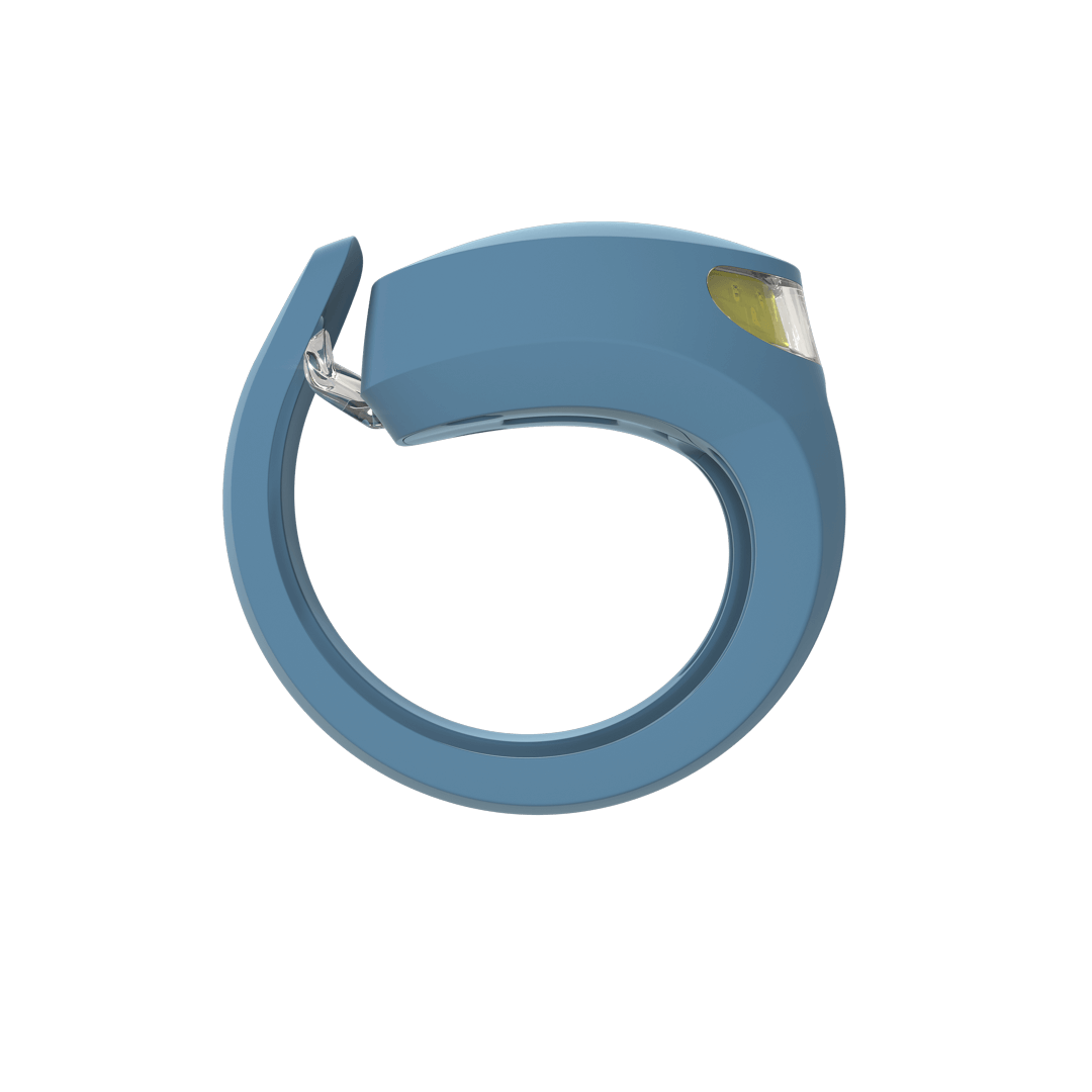 Knog Frog Head Bike Light 40 Lumens Rechargeable - Denim Blue