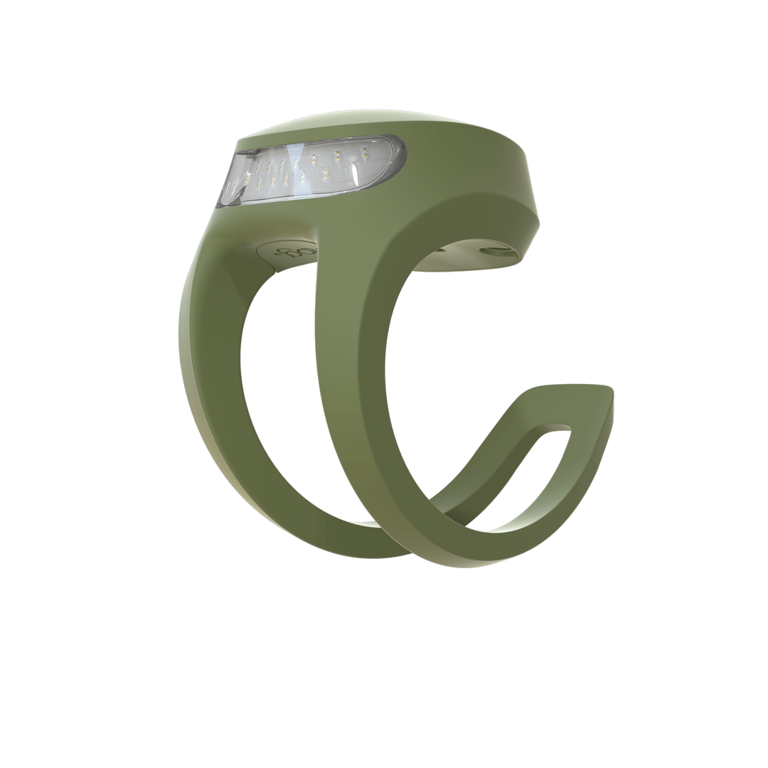 Knog Frog Rear Bike Light 20 Lumens Rechargeable - Army Jacket Green