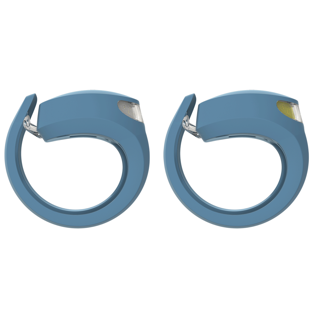 Knog Frog Bike Light Set 40/20 Lumens Rechargeable - Denim Blue