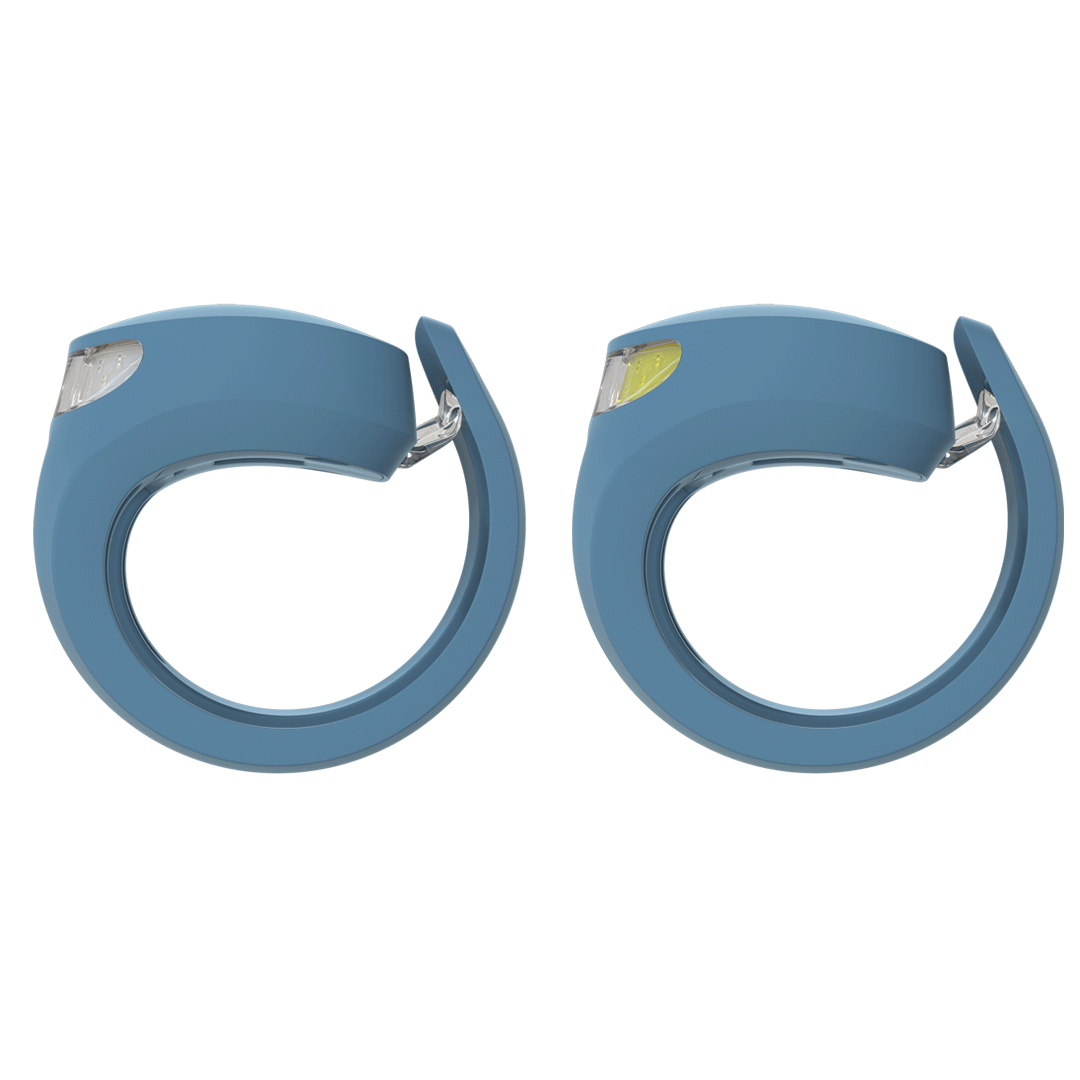 Knog Frog Bike Light Set 40/20 Lumens Rechargeable - Denim Blue