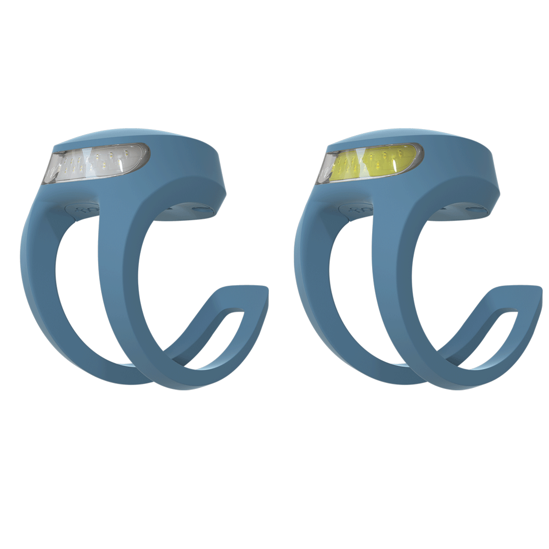Knog Frog Bike Light Set 40/20 Lumens Rechargeable - Denim Blue
