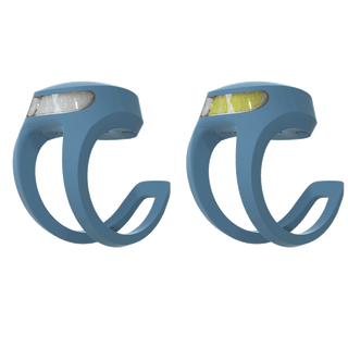 Knog Frog Bike Light Set 40/20 Lumens Rechargeable - Denim Blue