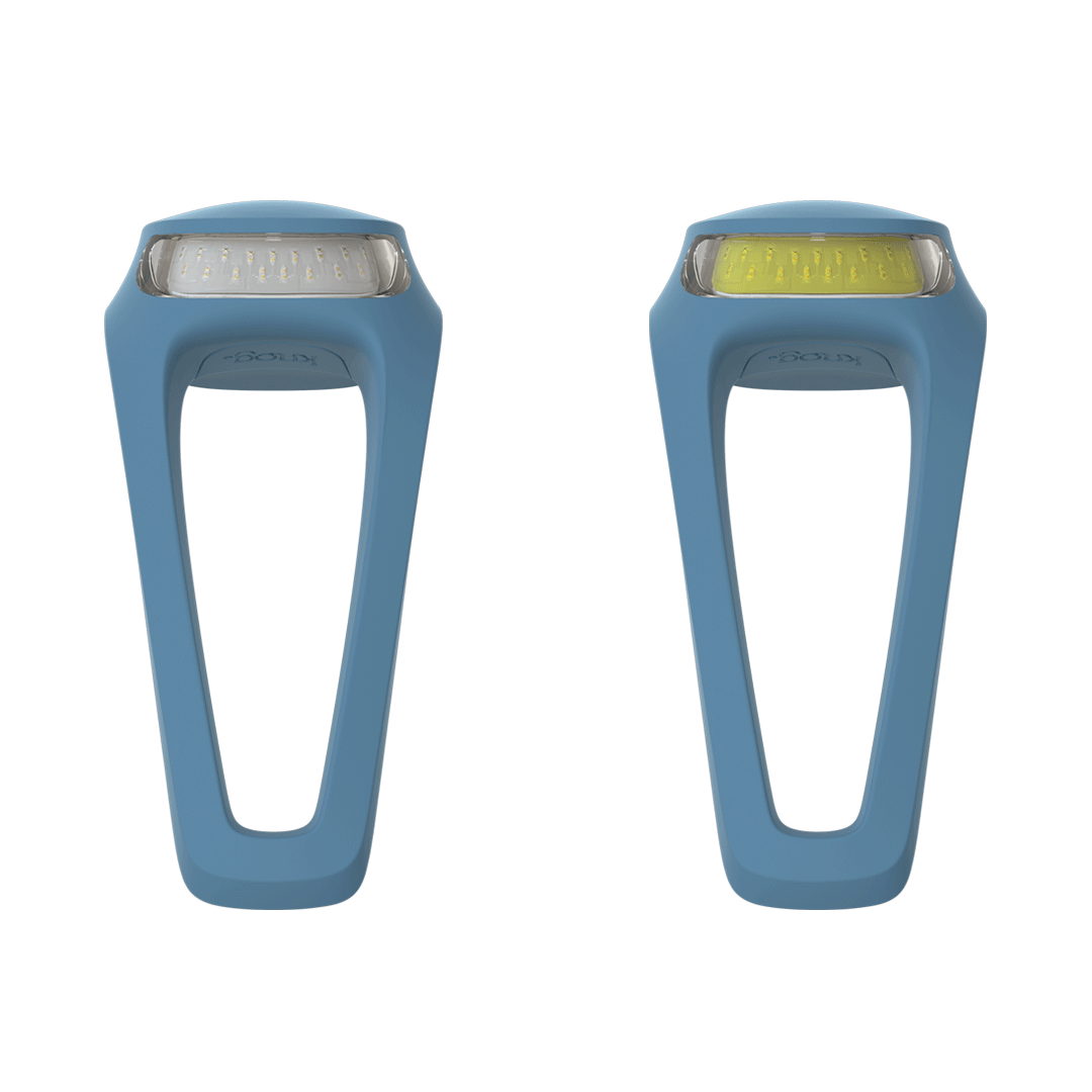 Knog Frog Bike Light Set 40/20 Lumens Rechargeable - Denim Blue