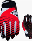 FIVE Race BMX Kid Full Finger - Red