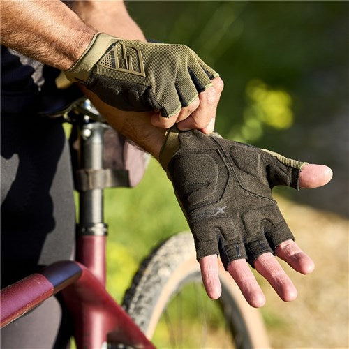 FIVE RC-Trail Gel Half Finger Gloves - Khaki