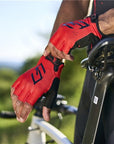 FIVE RC3 Gel Half Finger Gloves - Red