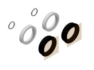DT Swiss Main Seal Kit 35 Dust Seal &amp; Foam