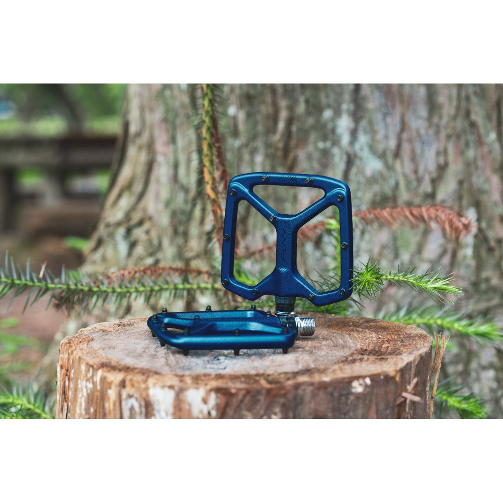 FUNN Python V2 Flat MTB Alloy Pedals - Blue