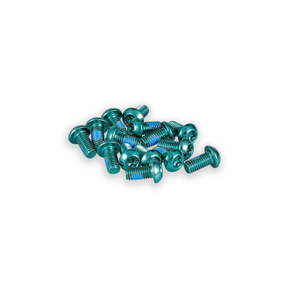 FUNN Disc Rotor Bolts 10mm M5 15 Piece Pack - Green