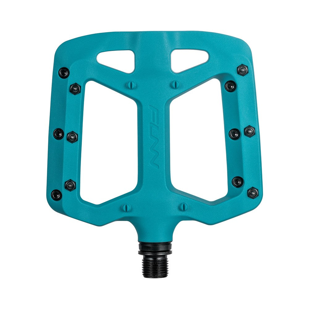 FUNN Taipan Large Flat MTB Pedals With Composite Platform - Turquoise