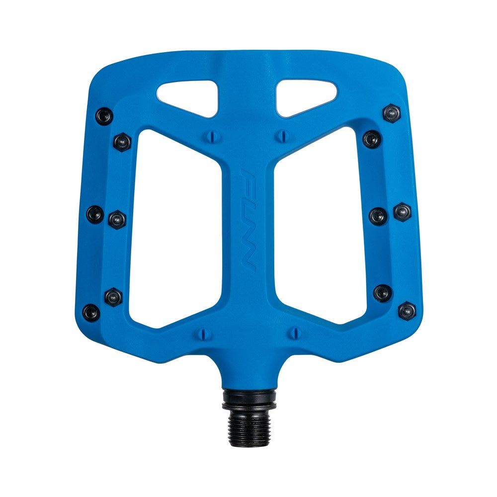 FUNN Taipan Large Flat MTB Pedals With Composite Platform - Blue