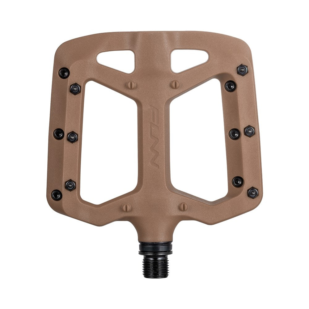 FUNN Taipan Large Flat MTB Pedals With Composite Platform - Brown