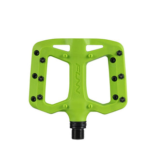 FUNN Taipan S Junior Flat MTB Pedals With Composite Platform - Green