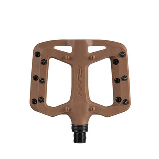FUNN Taipan S Junior Flat MTB Pedals With Composite Platform - Brown