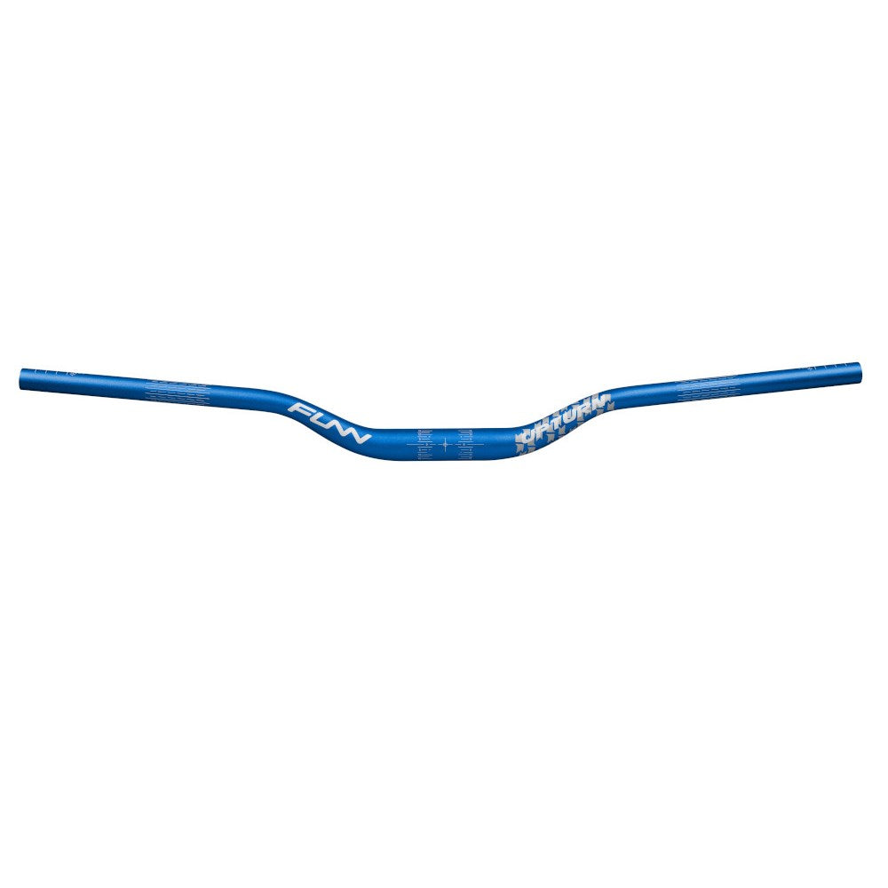 FUNN Upturn High Riser Handlebar 31.8mm Diameter 785mm Width 40mm Rise - Blue
