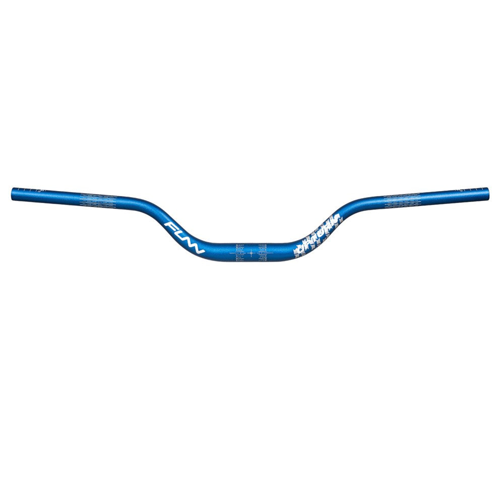 FUNN Upturn High Riser Handlebar 31.5mm Diameter 785mm Width 75mm Rise - Blue