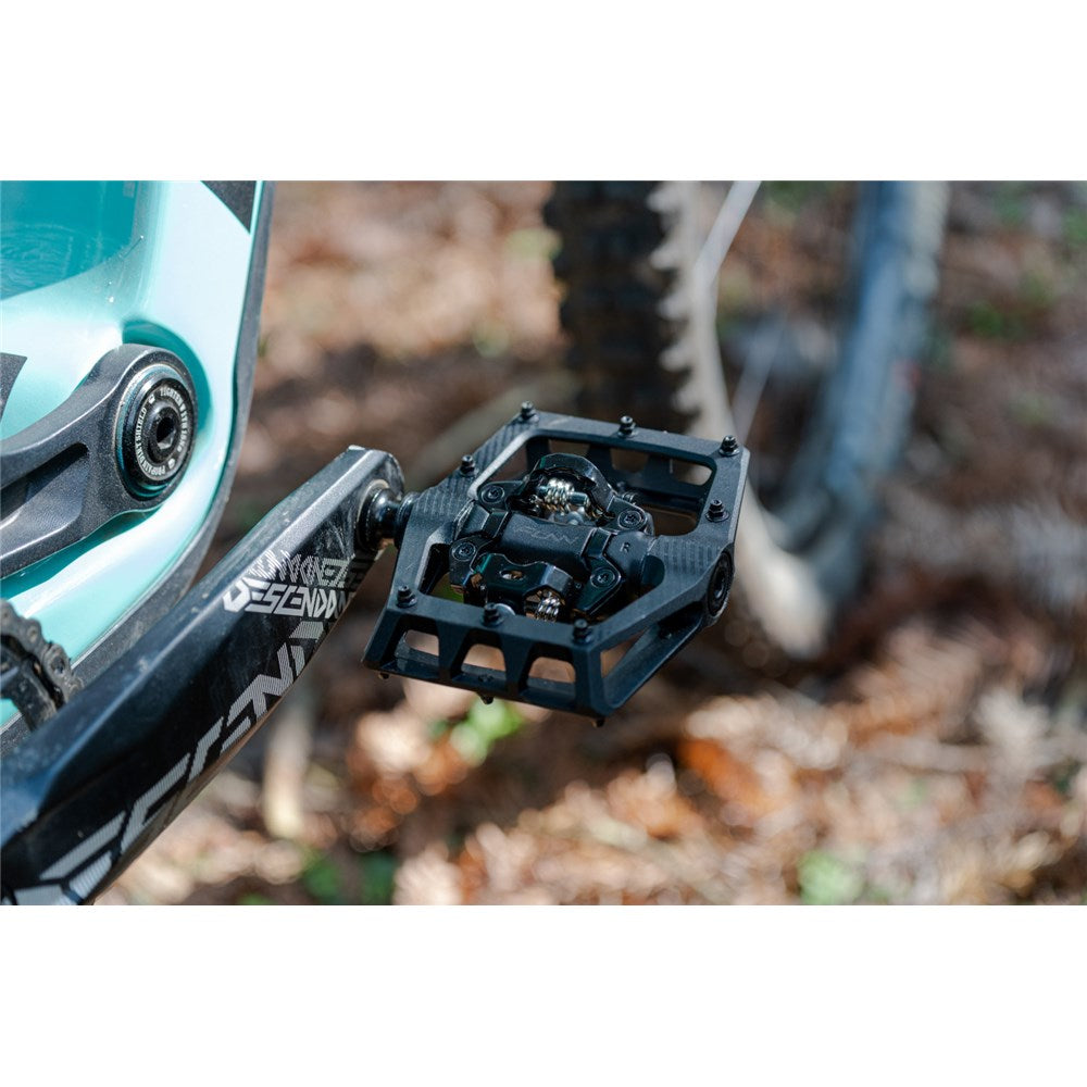 FUNN Ripper V2 Enduro MTB SPD Single Sided Clipless Pedal Pair - Black