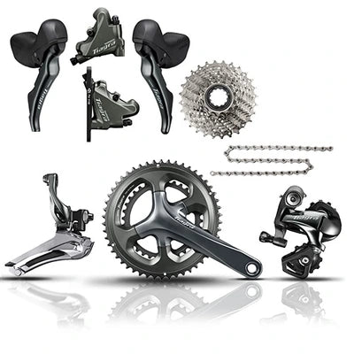 Shimano Tiagra 4720 2x 10 Spd Hydraulic Disc Groupset - 11-34, 172.5, 50-34