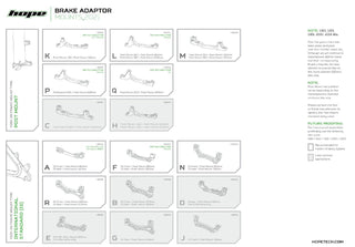 Hope Brake Caliper Mount IS Front PM 160 - Black