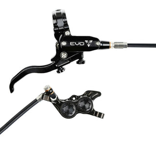 Hope Tech Evo GR4 Brake - Black / Black - Front Black Cable