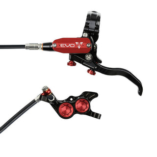 Hope Tech Evo GR4 Brake -  Black / Red - Rear Black Cable